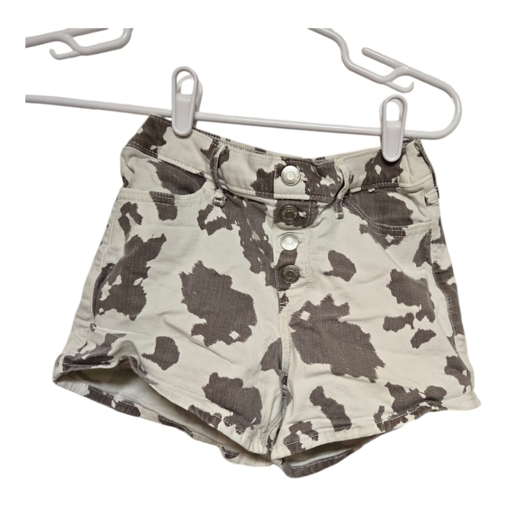 Abercrombie Kids Camo Hi Rise Mini Mom Shorts Girls 11 12